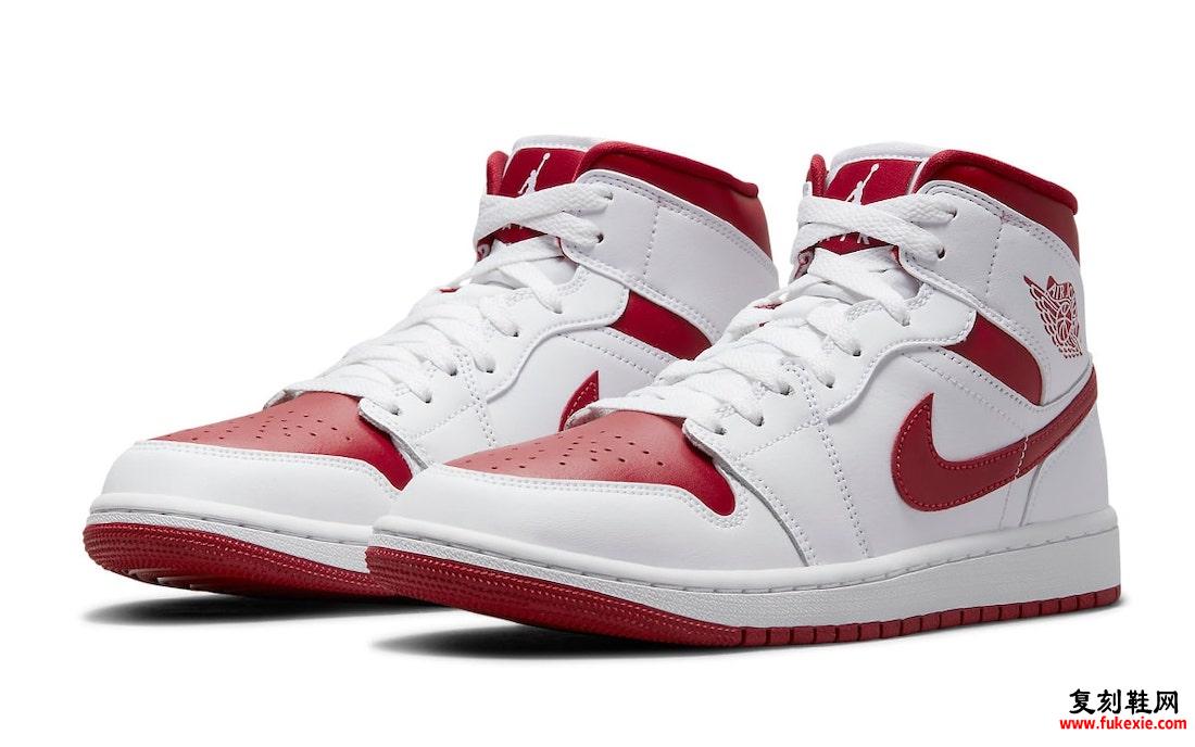 Air Jordan 1 Mid Red Toe 554724-161 发售日期