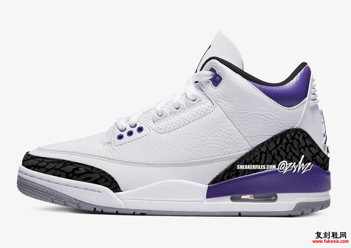 Air Jordan 3 Dark Iris 发售日期模拟