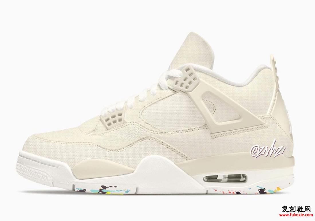 Air Jordan 4 Blank Canvas WMNS DQ4904-100 发售日期