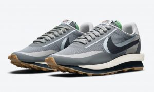 Clot Sacai Nike LDWaffle Neutral Grey Obsidian Cool Grey DH3114-001 发售日期价格