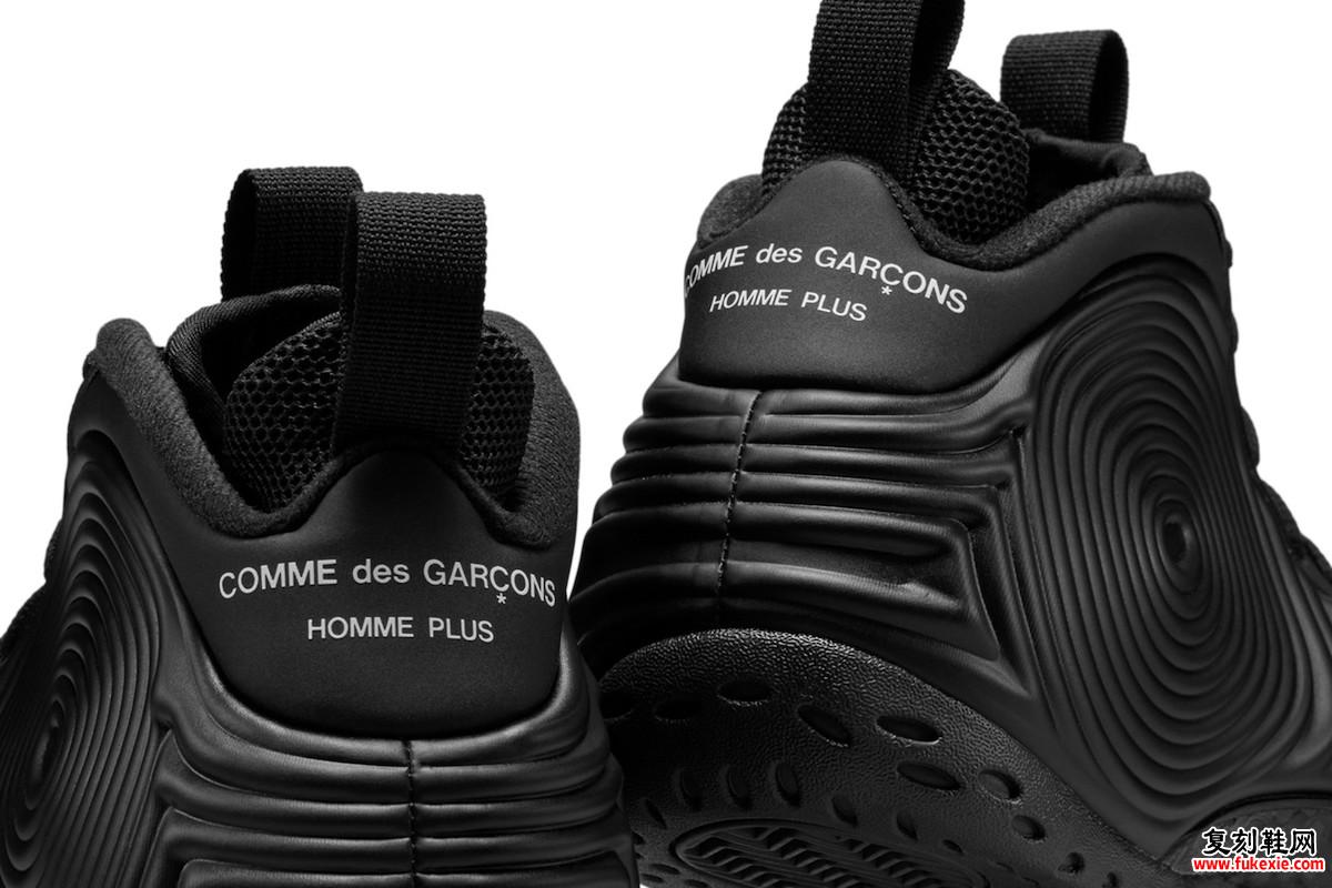Comme des Garcons CDG Nike Air Foamposite One Black 发布日期
