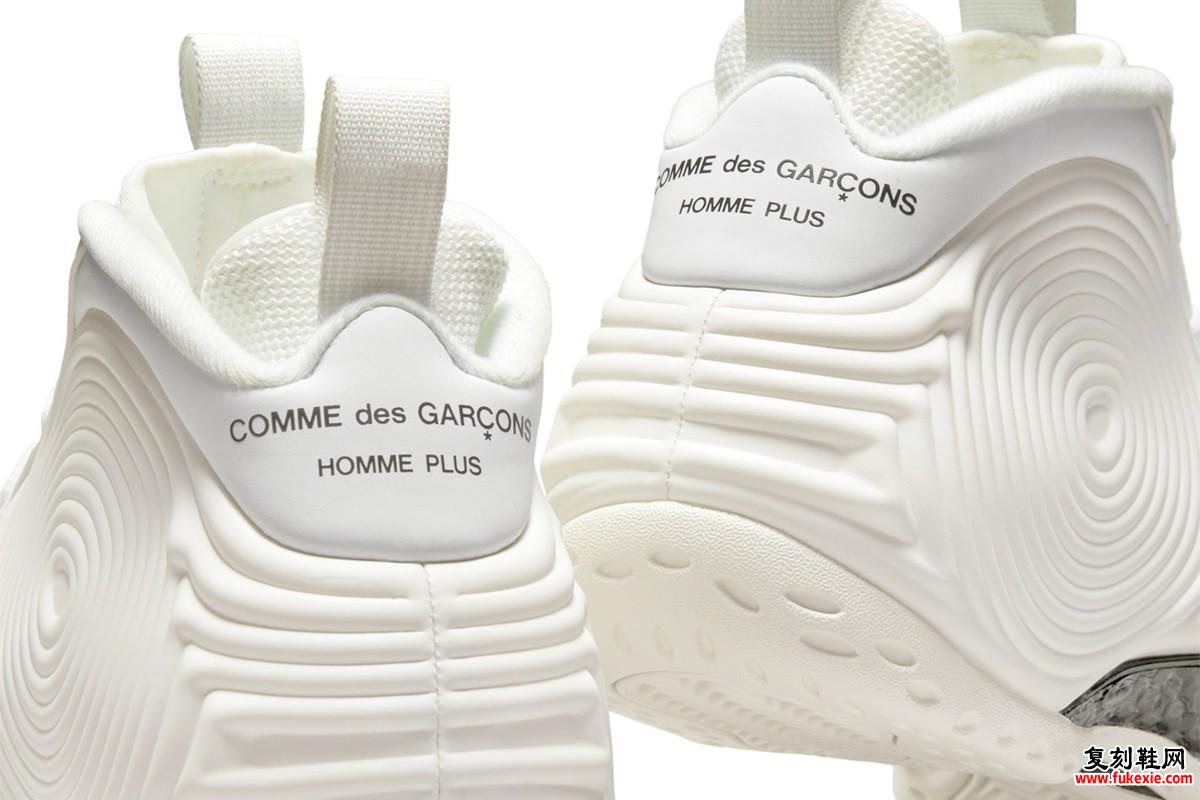Comme des Garcons CDG Nike Air Foamposite One White 发布日期