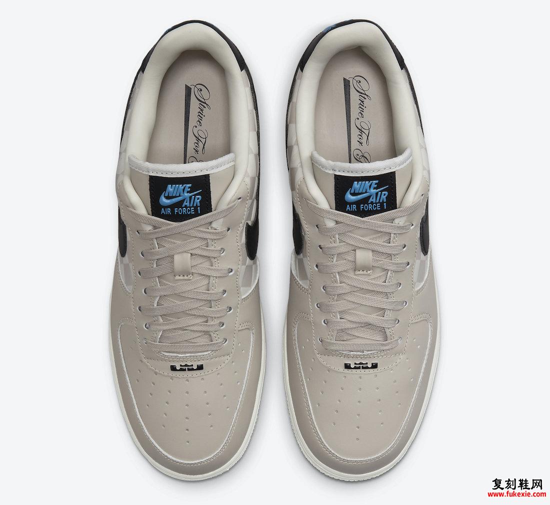 LeBron James Nike Air Force 1 为伟大而奋斗 DC8877-200 发布日期