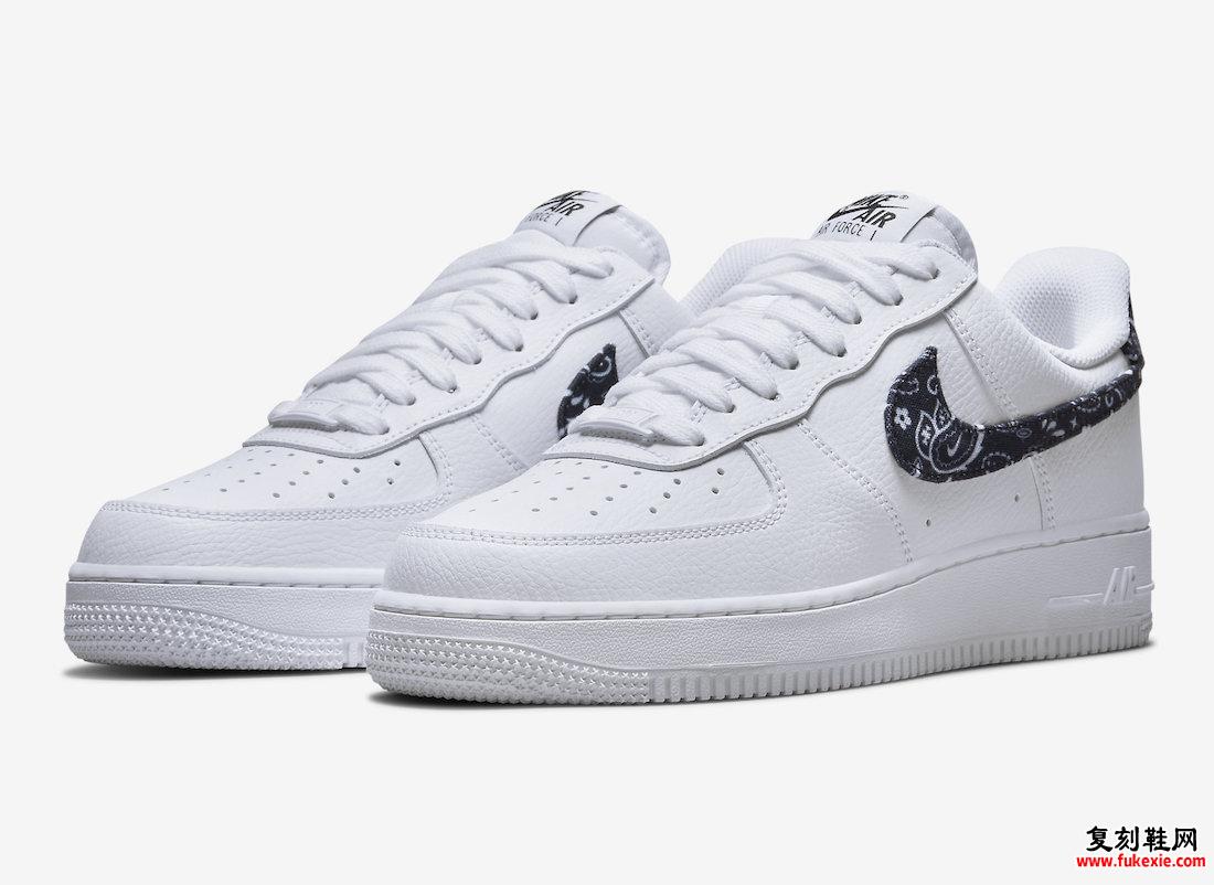 耐克 Air Force 1 Low 黑色佩斯利 DH4406-101 发布日期