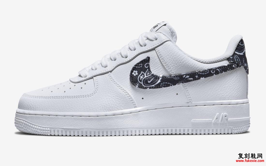 耐克 Air Force 1 Low 黑色佩斯利 DH4406-101 发布日期