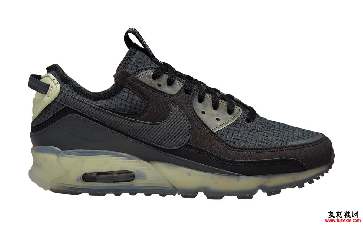 耐克 Air Max 90 Terrascape Black Dark Grey Lime Ice Anthracite DH2973-001 发布日期