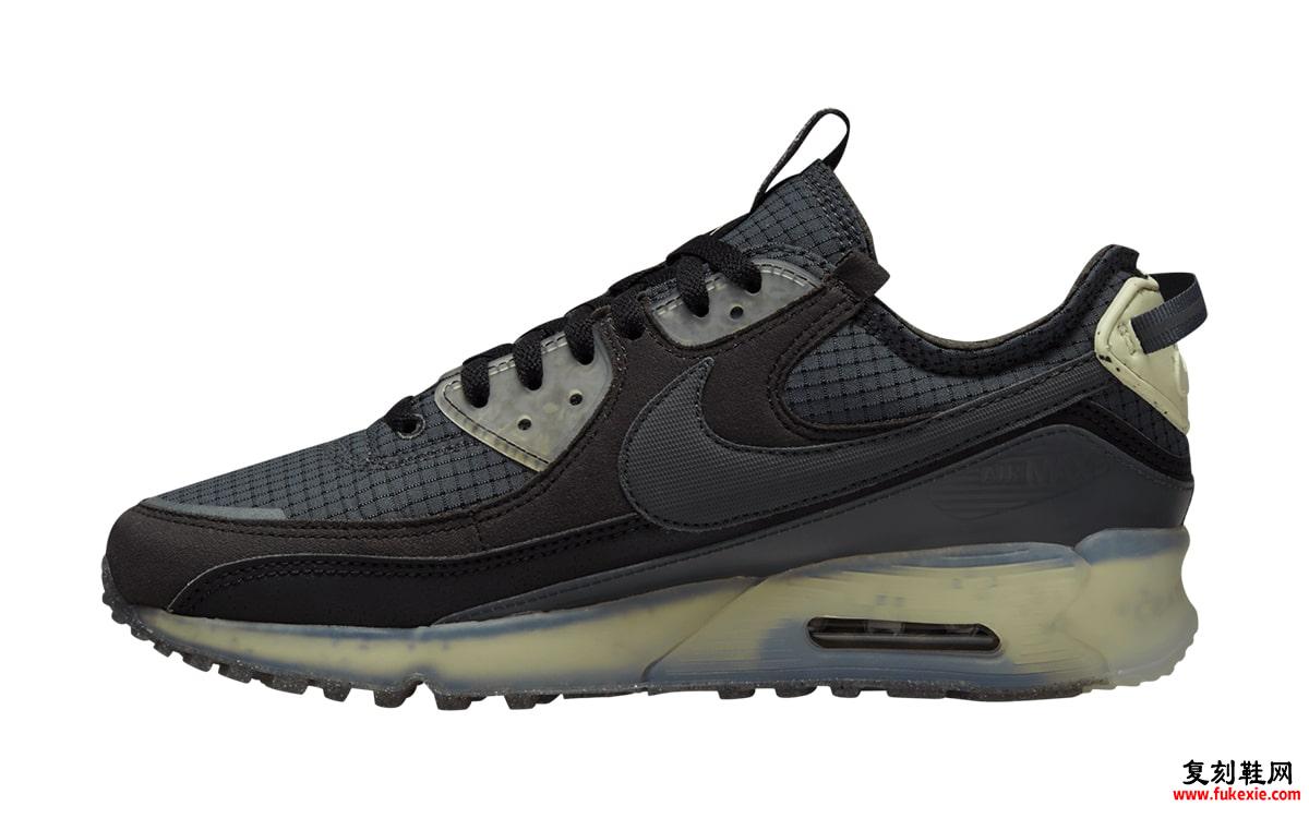 耐克 Air Max 90 Terrascape Black Dark Grey Lime Ice Anthracite DH2973-001 发布日期