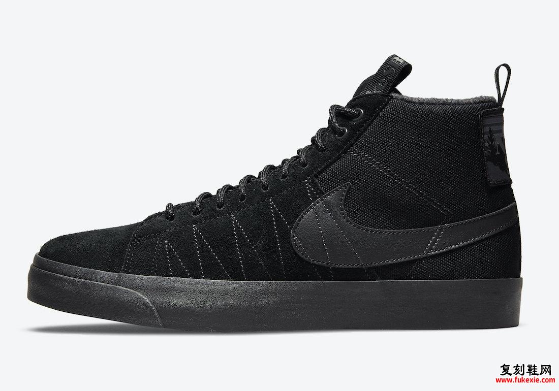 Nike SB Blazer Mid Premium Acclimate Black DC8903-002 发布日期