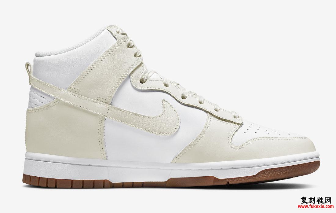 女式 Nike Dunk High White Sail Gum DD1869-109 发布日期