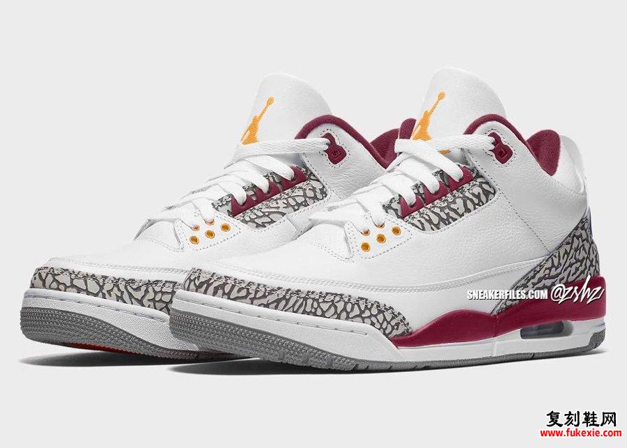Air Jordan 3 Cardinal 2022 发售日期模拟