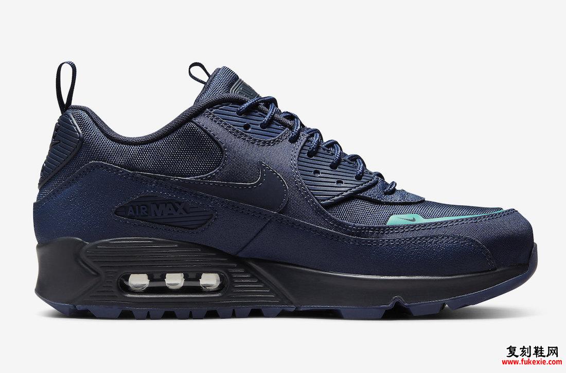 Nike Air Max 90 Surplus Midnight Navy Obsidian Hyper Jade DC9389-400 发售日期