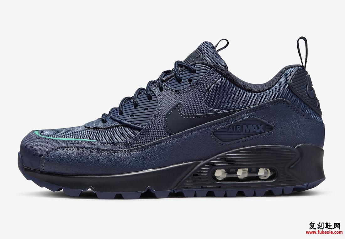 Nike Air Max 90 Surplus Midnight Navy Obsidian Hyper Jade DC9389-400 发售日期