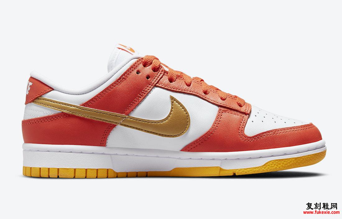 Nike Dunk Low Orange Gold Yellow DQ4690-800 发布日期