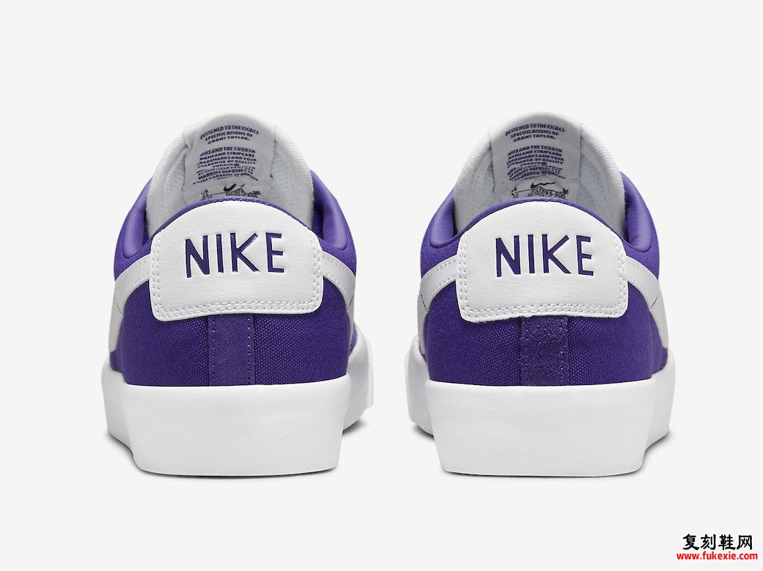 Nike SB Blazer Low GT Varsity Purple DC7695-500 发布日期