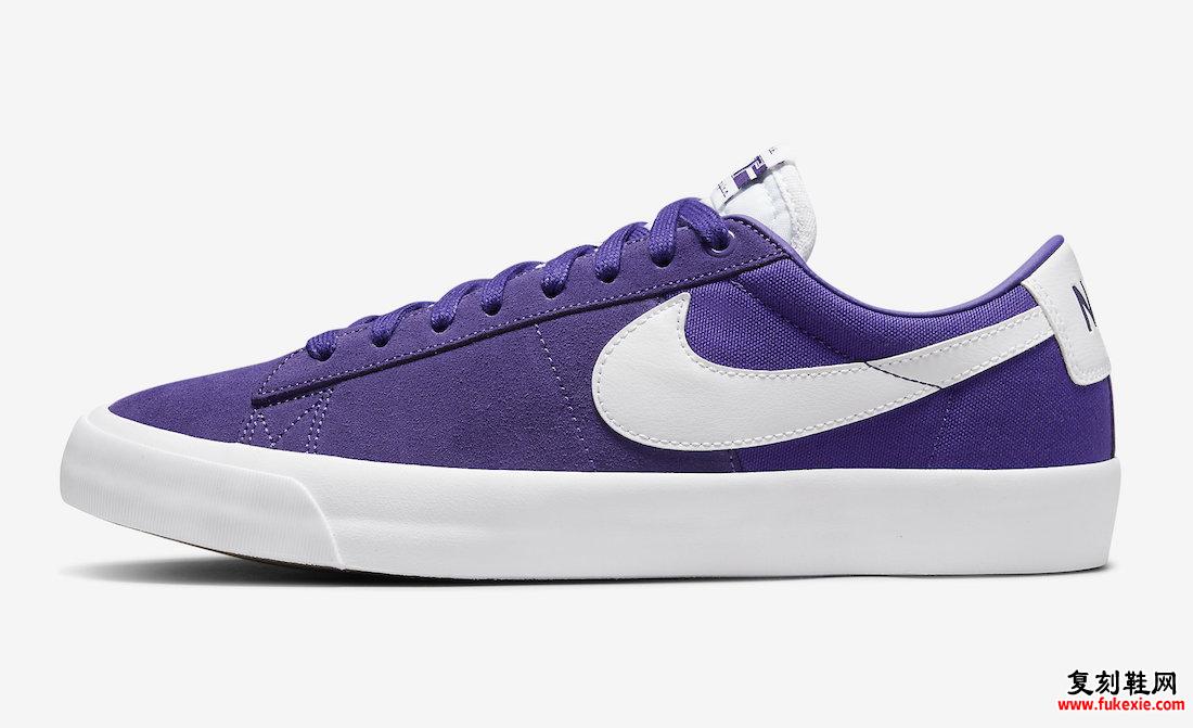 Nike SB Blazer Low GT Varsity Purple DC7695-500 发布日期