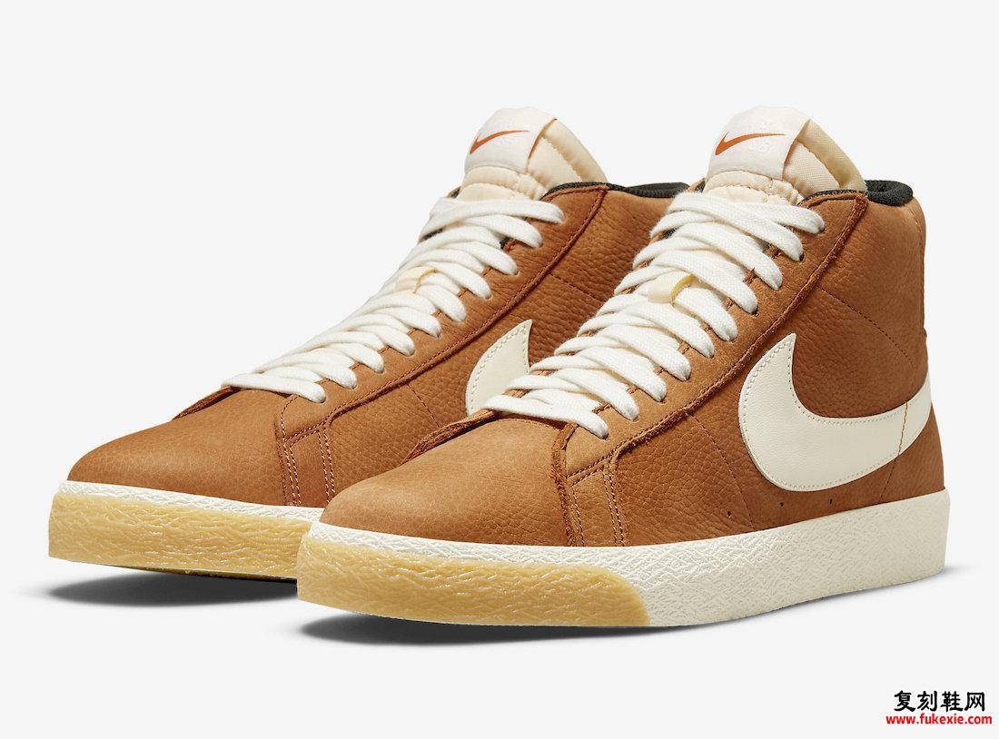 Nike SB Blazer Mid ISO Dark Russet DC8911-200 发布日期