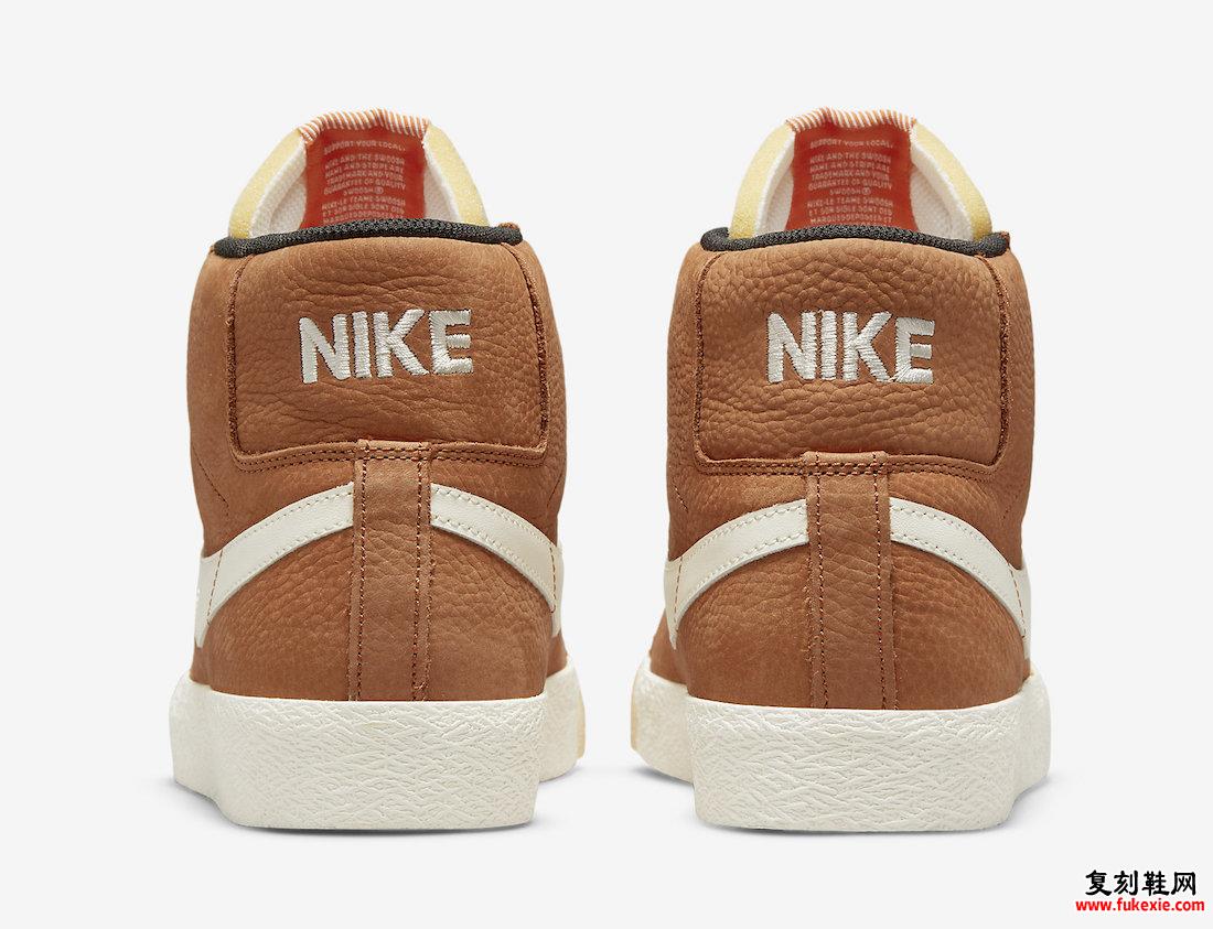 Nike SB Blazer Mid ISO Dark Russet DC8911-200 发布日期