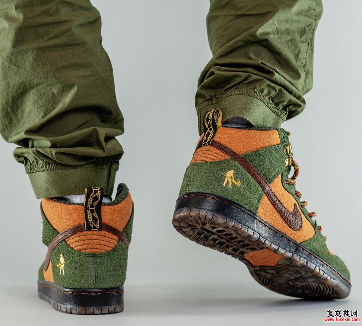 Pass~Port x Nike SB Dunk High Workboot DO6119-300 发布日期