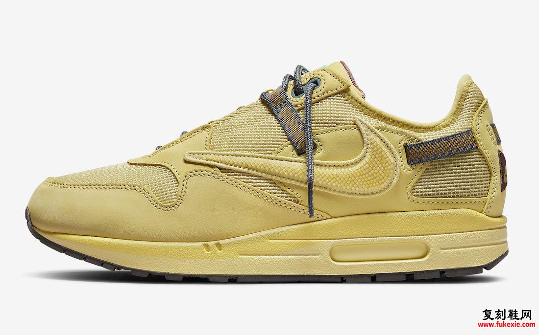 Travis Scott Nike Air Max 1 Saturn Gold DO9392-700 发售日期价格