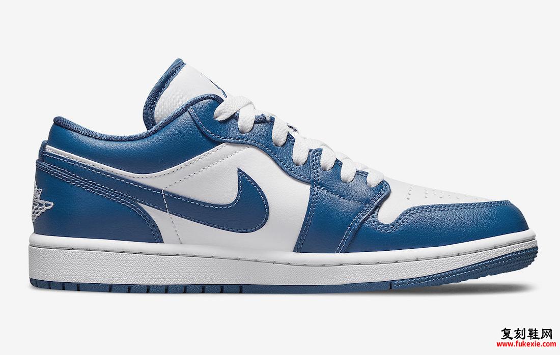 Air Jordan 1 Low Marina Blue DC0774-114 发售日期