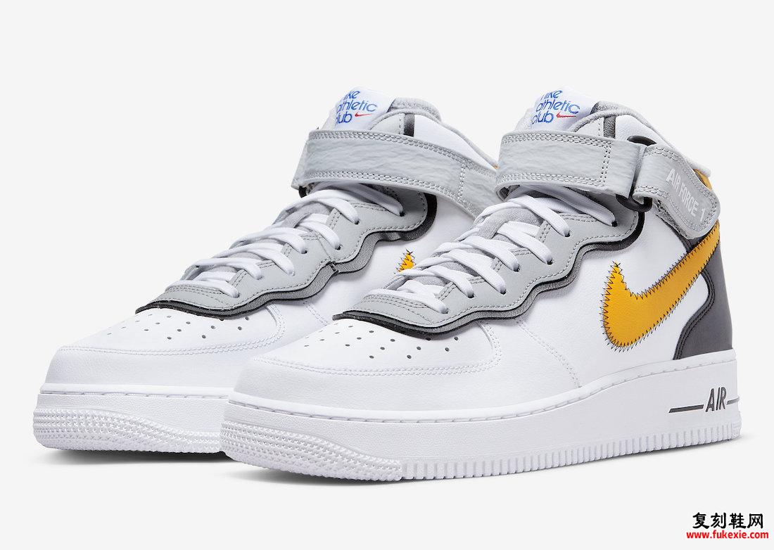 耐克 Air Force 1 Mid Athletic Club DH7451-101 发布日期