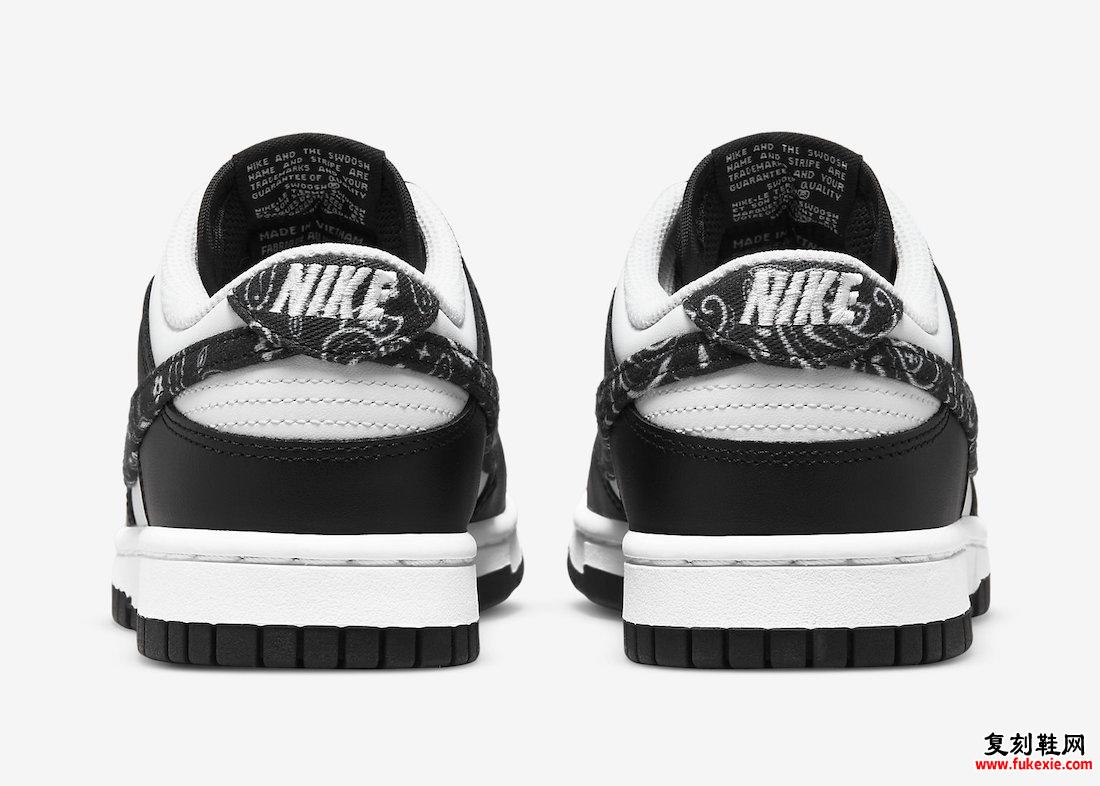 Nike Dunk Low 黑色佩斯利 DH4401-100 发售日期价格