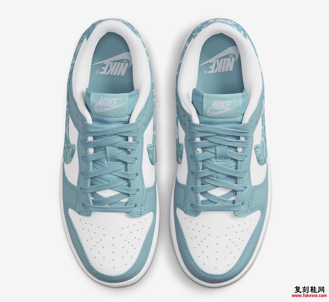 Nike Dunk Low Blue Paisley DH4401-101 发售日期价格