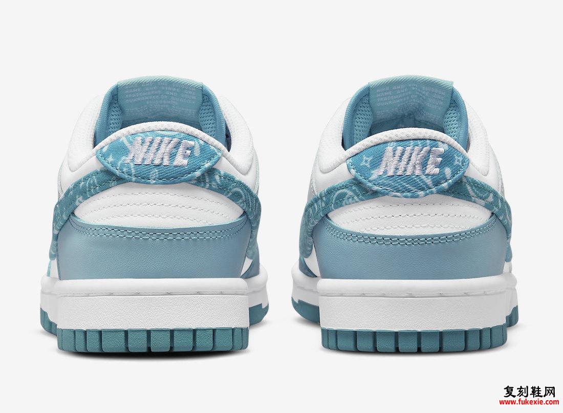 Nike Dunk Low Blue Paisley DH4401-101 发售日期价格