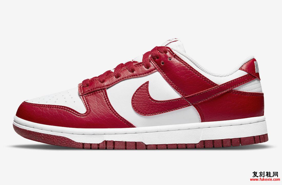 Nike Dunk Low Next Nature University Red White DN1431-101 发售日期