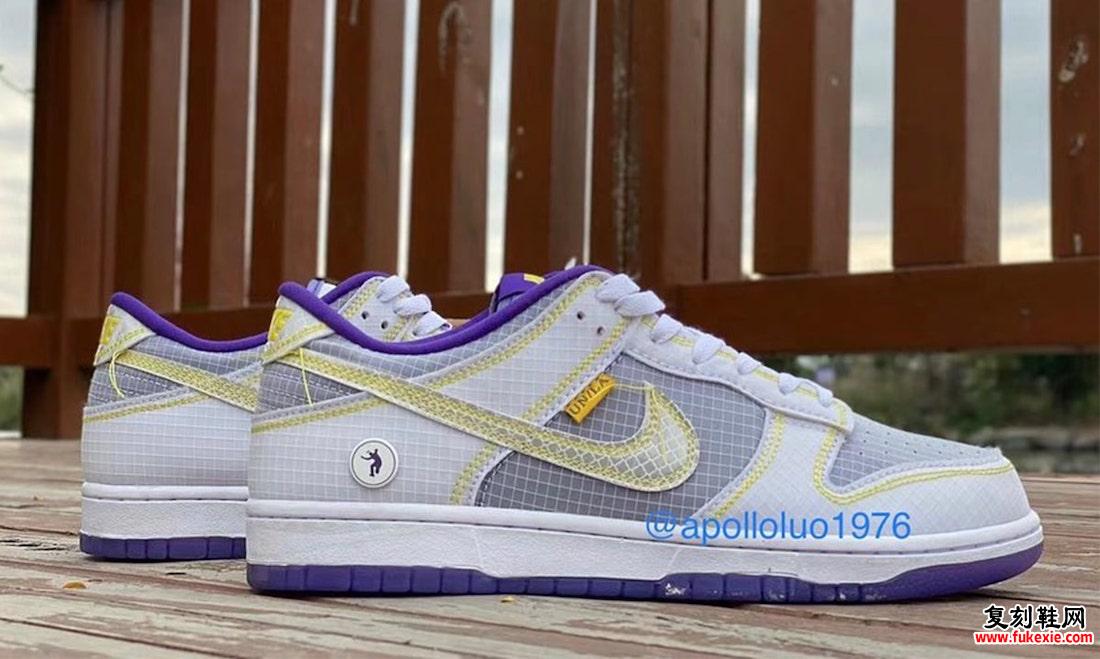 Union Nike Dunk Low Purple Yellow 发布日期