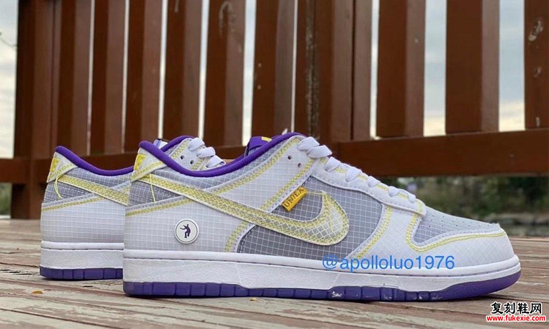 Union Nike Dunk Low Purple Yellow 发布日期