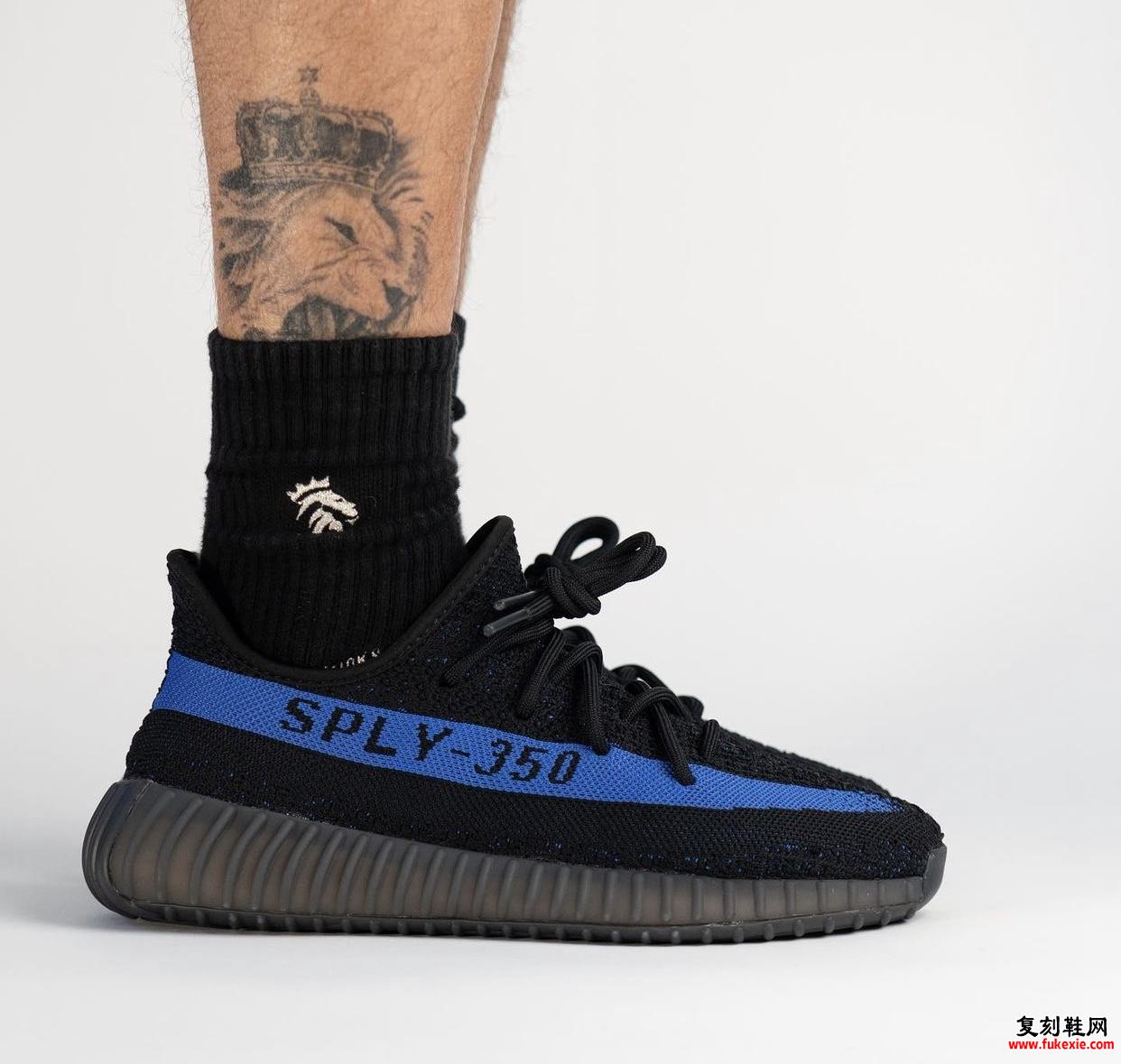 adidas Yeezy Boost 350 V2 Dazzling Blue GY7164 发售日期上脚