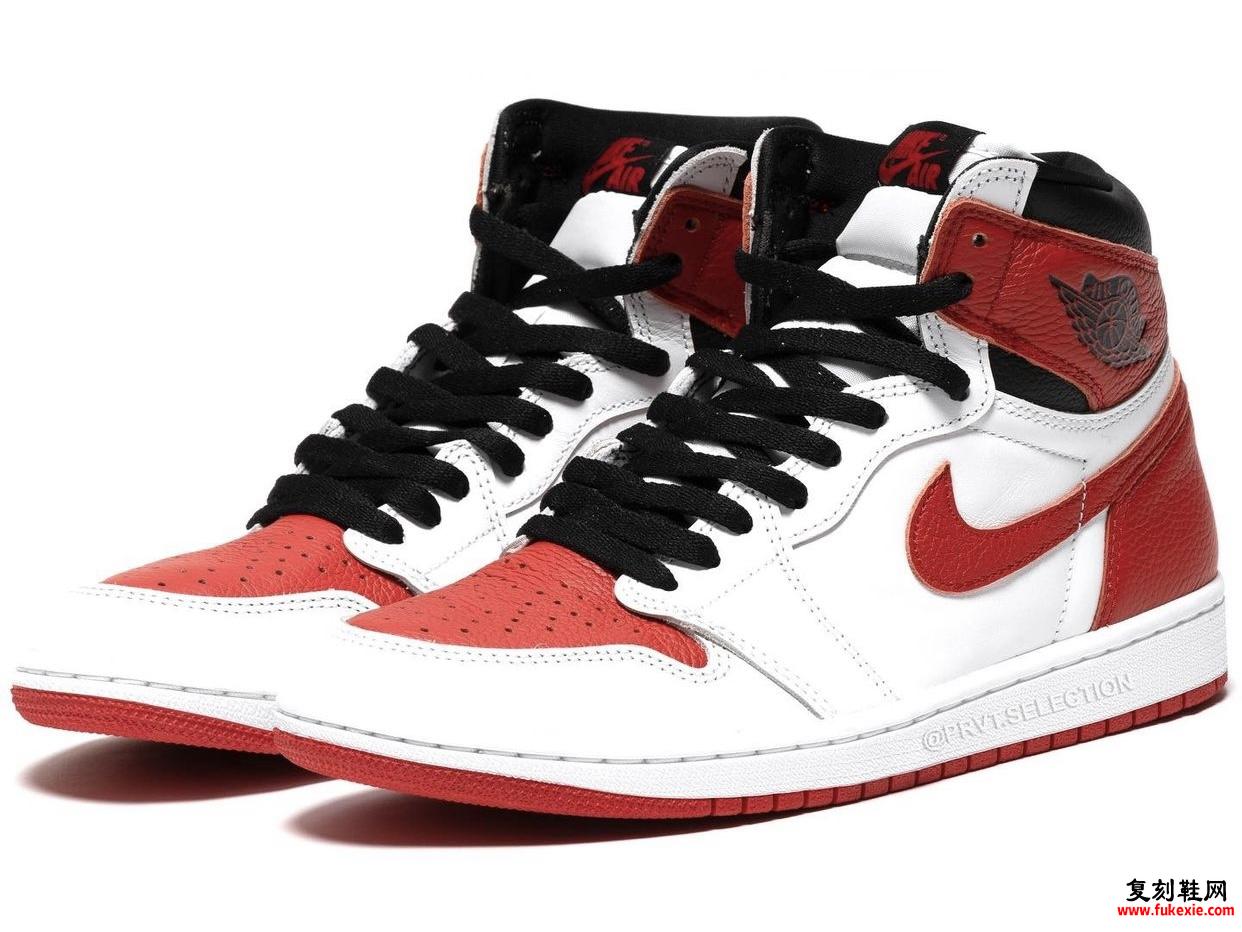 Air Jordan 1 Heritage White Red 555088-161 发布日期