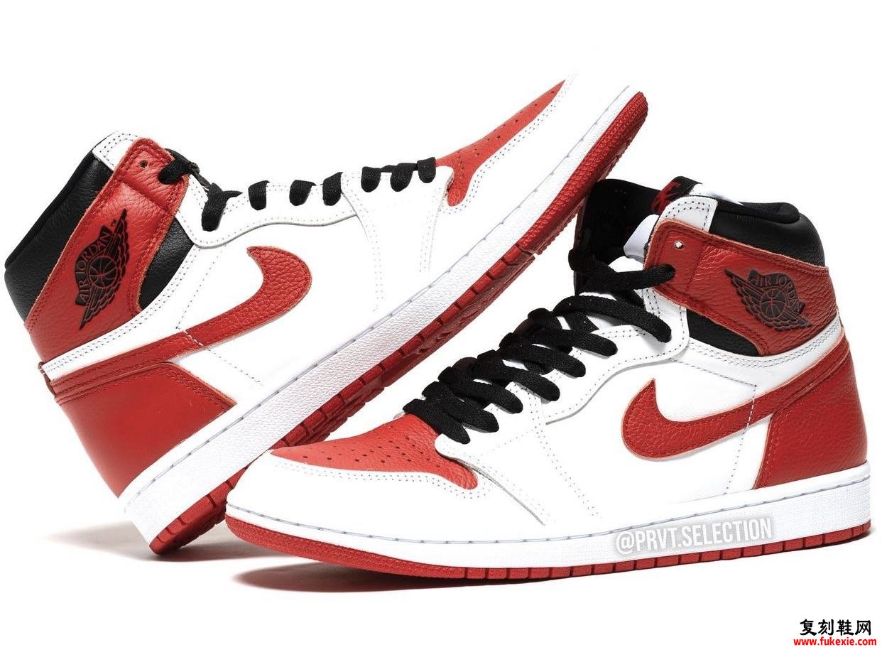 Air Jordan 1 Heritage White Red 555088-161 发布日期