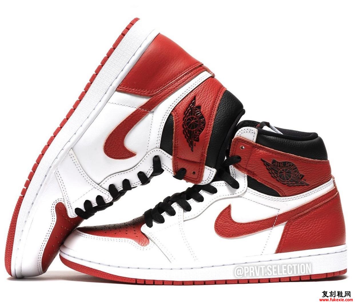 Air Jordan 1 Heritage White Red 555088-161 发布日期