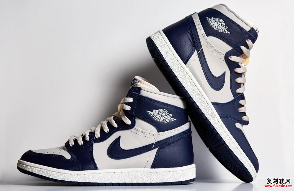 Air Jordan 1 High 85 Georgetown College Navy 发售日期 BQ4422-400