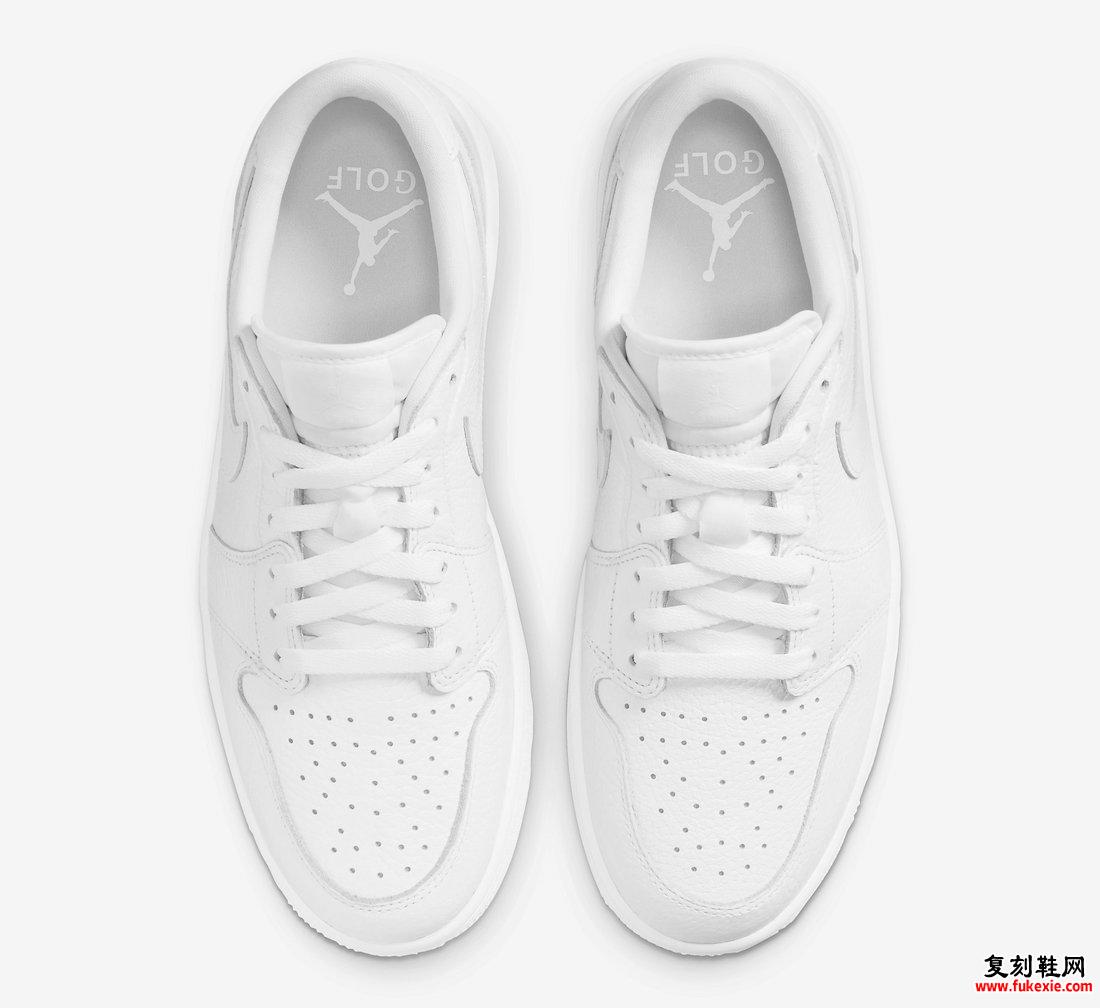 Air Jordan 1 Low Golf Triple White DD9315-101 发售日期