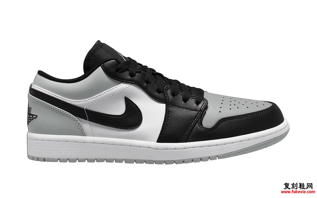 Air Jordan 1 Low Shadow Toe Light Smoke Grey Black White 553558-052 发布日期