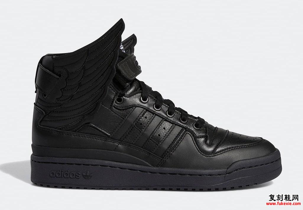 Jeremy Scott adidas Forum Hi Wings 4.0 黑色 GY4419 发售日期价格