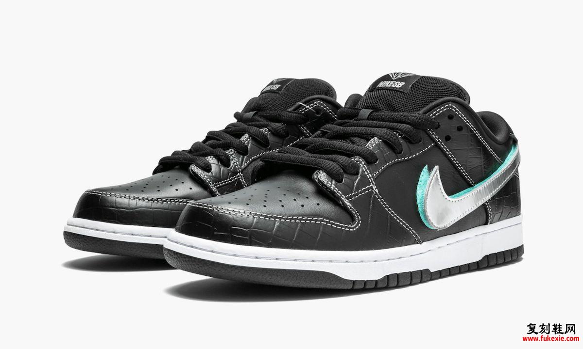 Diamond Supply Co Nike SB Dunk Low Black Diamond BV1310-001 发布日期