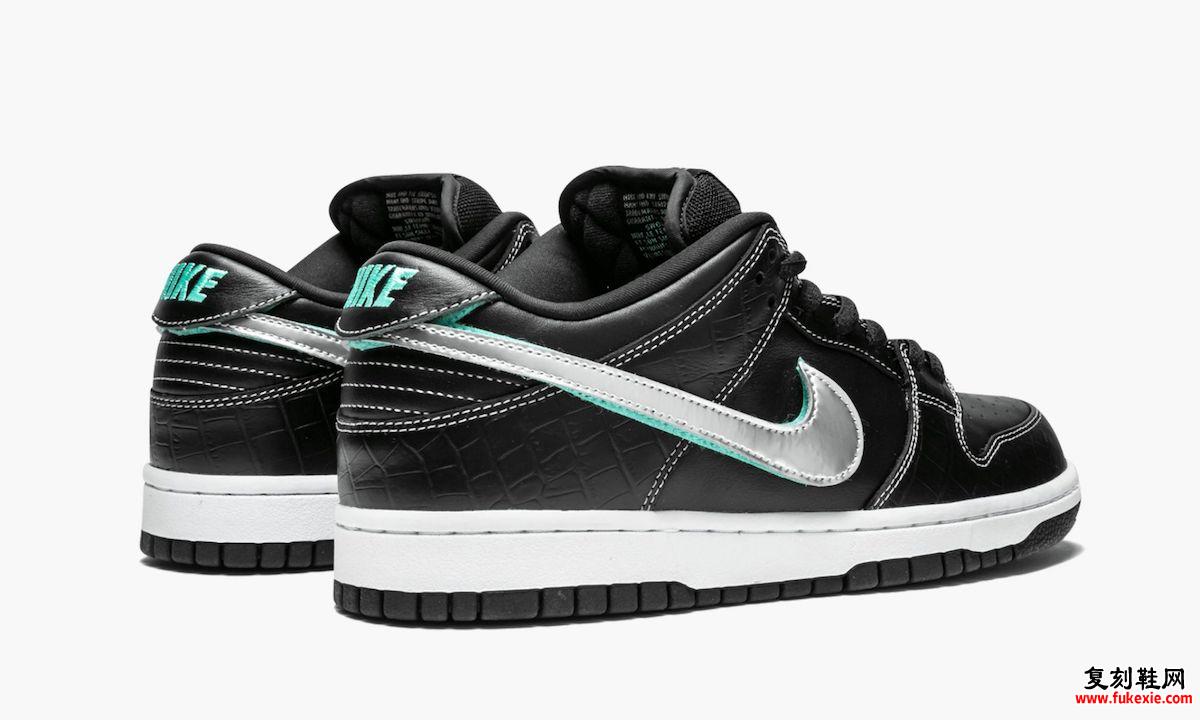 Diamond Supply Co Nike SB Dunk Low Black Diamond BV1310-001 发布日期