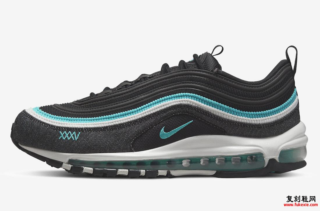 Nike Air Max 97 SE Sport Turbo 黑色 Sport Turquoise Summit 白色 DN1893-001 发布日期