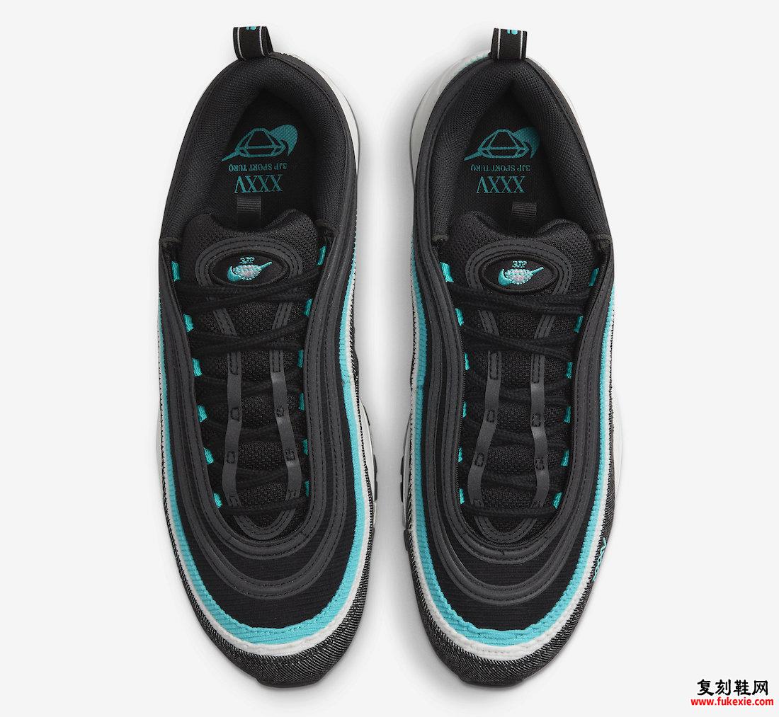 Nike Air Max 97 SE Sport Turbo 黑色 Sport Turquoise Summit 白色 DN1893-001 发布日期