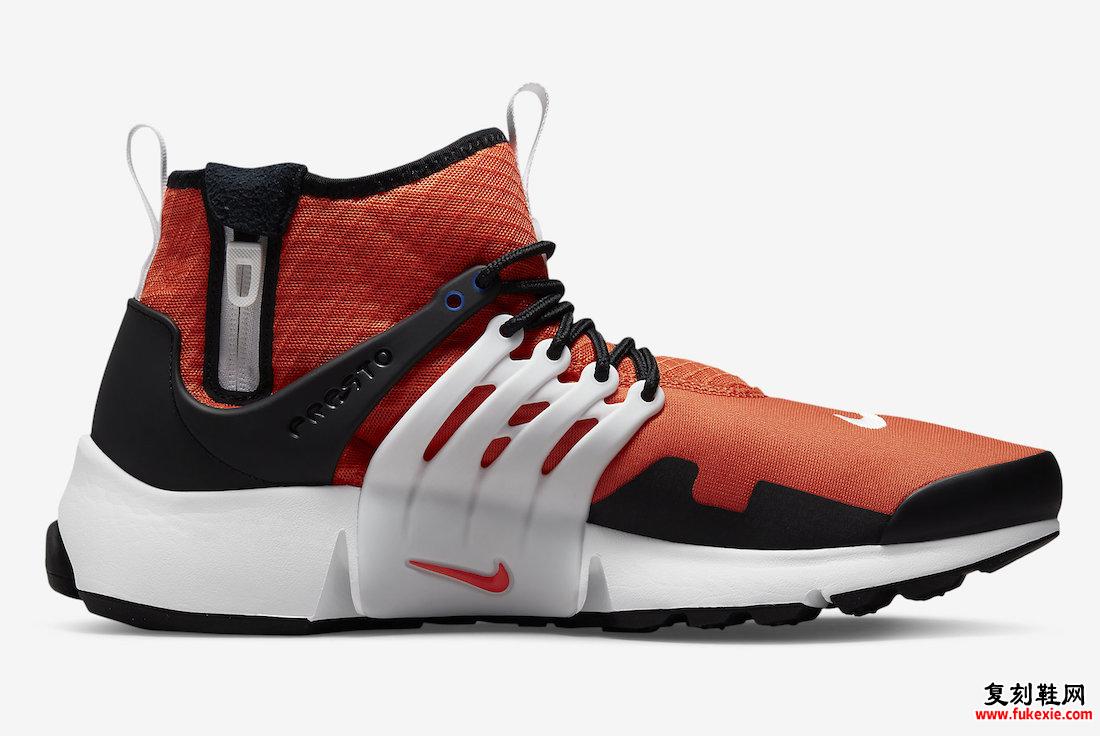 Nike Air Presto Mid Utility 橙色 DC8751-800 发布日期