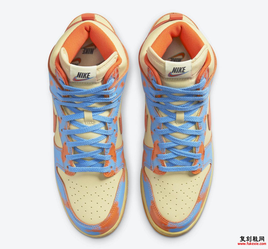 Nike Dunk High 1985 Orange Acid Wash DD9404-800 发布日期