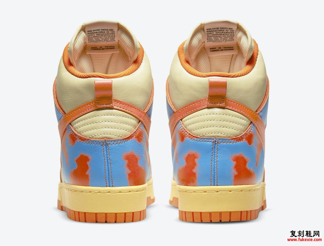 Nike Dunk High 1985 Orange Acid Wash DD9404-800 发布日期