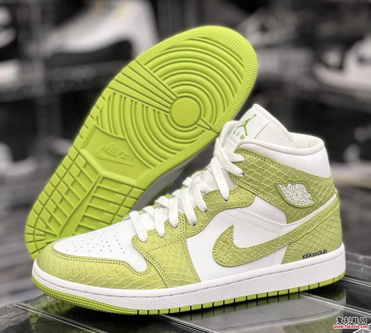 Air Jordan 1 Mid SE Green Python DV2959-113 发布日期