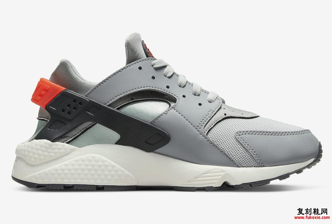 Nike Air Huarache 灰橙 款式代码：DR8606-001 发布日期