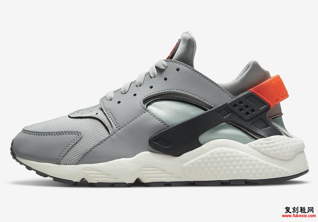 Nike Air Huarache 灰橙 款式代码：DR8606-001 发布日期