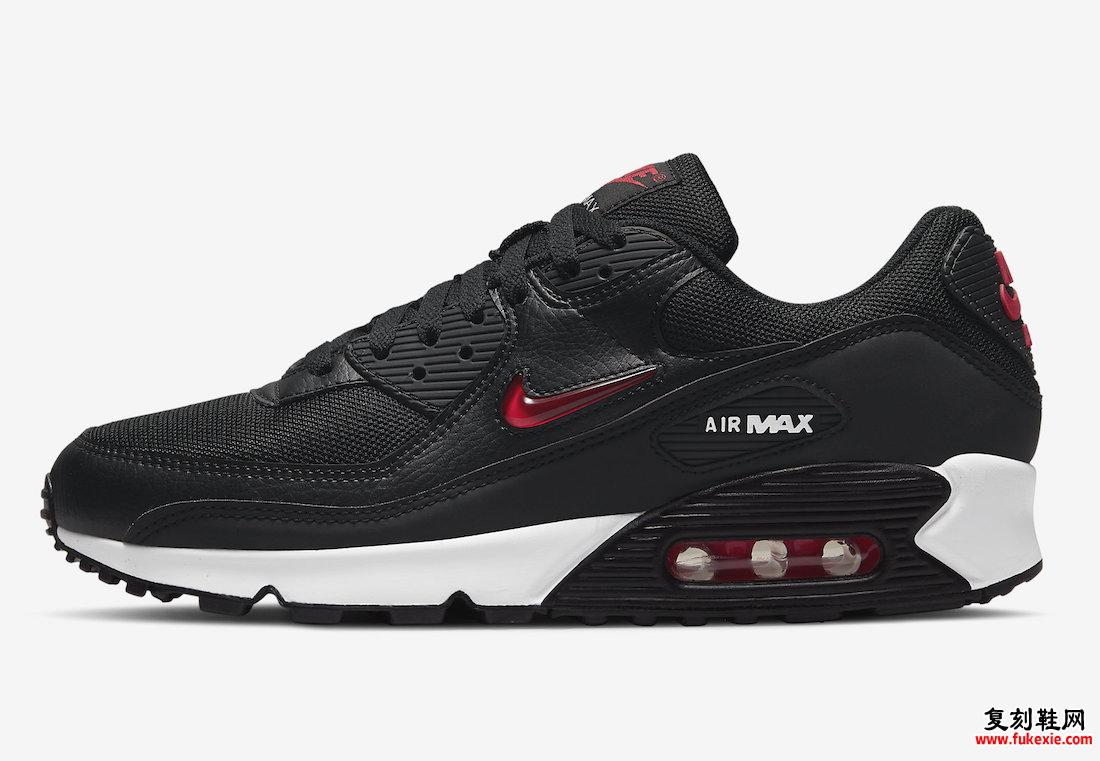 Nike Air Max 90 Jewel Bred 黑红 DV3503-001 发布日期